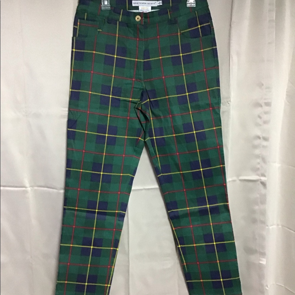 Gretchen Scott plaid britches NWT